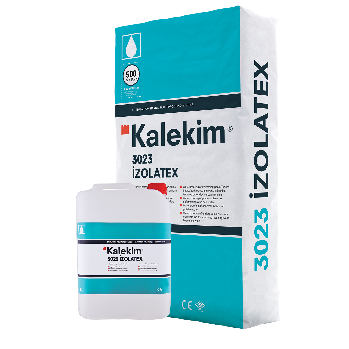 Kalekim 3023 İzolatex Sıvı 5lt + izolartex Harcı Takım